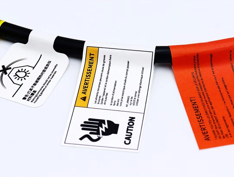 Anti Slip Power Cord Label